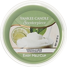 Scented Wax - Yankee Candle Vanilla Lime Scenterpiece Melt Cup — photo N1