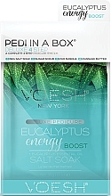 Fragrances, Perfumes, Cosmetics Pedicure Set "Eucalyptus" - Voesh Pedi In A Box Deluxe 4 Step Pedicure Eucalyptus Energy Boost + Eucalyptus Essential Oil