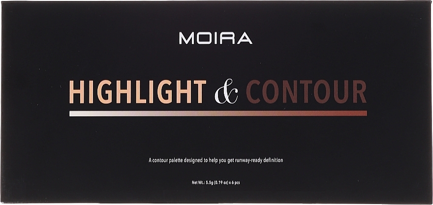 Face Contouring Palette - Moira Highlight & Contour Palette — photo N2