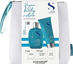 Fragrances, Perfumes, Cosmetics Set - Alfaparf Milano Semi Di Lino Curls Kit (shm/250ml + cond/200ml + bag)