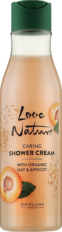 Shower Cream "Oat & Apricot" - Oriflame Love Nature Caring Shower Cream — photo N1