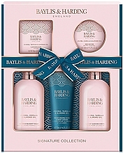 Fragrances, Perfumes, Cosmetics Set, 5 products - Baylis & Harding Jojoba, Vanilla & Almond Oil Perfect Pamper Gift Pack