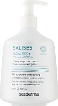 Fragrances, Perfumes, Cosmetics Foaming Washing Cream - SesDerma Laboratories Salises Foamy Soap-Free Cream