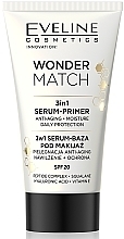 Fragrances, Perfumes, Cosmetics 3in1 Face Primer - Eveline Cosmetics Wonder Match 3in1 Serum-Primer SPF20