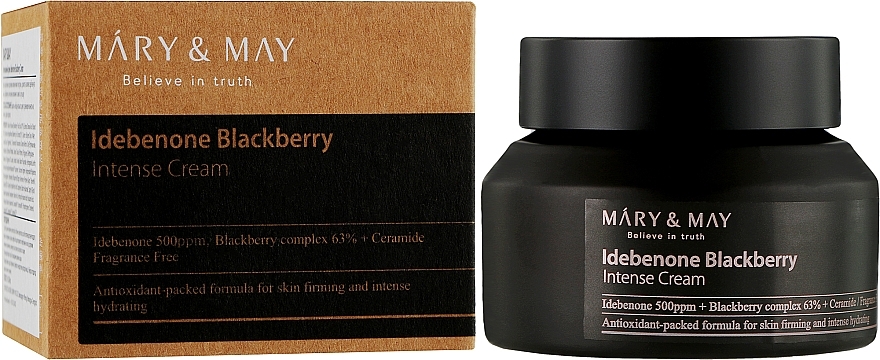 Anti-Aging Idebenone Cream - Mary & May Idebenone Blackberry Complex Intense Cream — photo N2