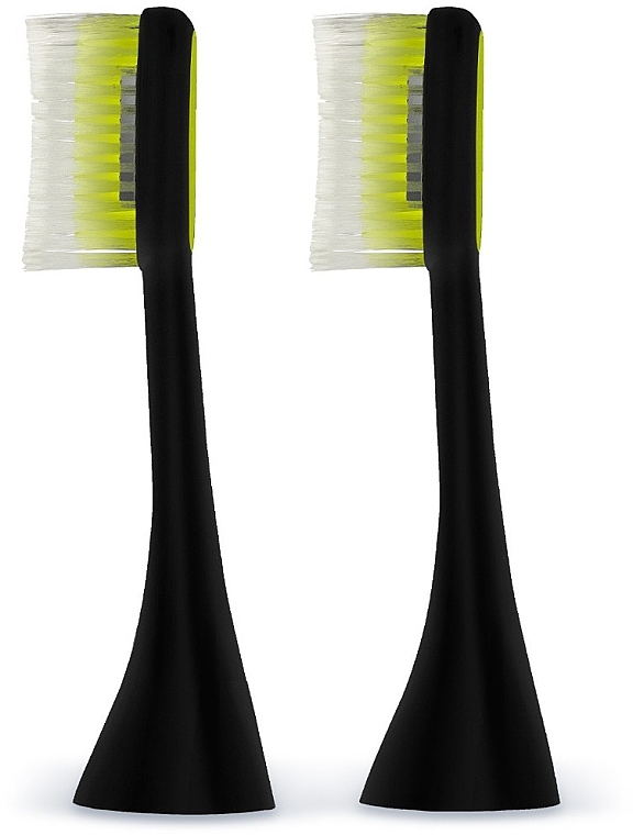 Toothbrush Heads, black, soft, large, 2 pcs - Silk'n Toothwave Brush Heads Black Soft Large — photo N3