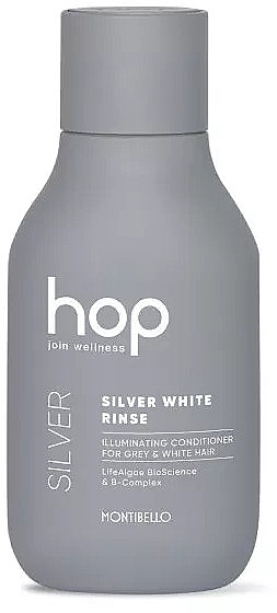 Brightening Conditioner for Grey and Platinum Hair - Montibello HOP Silver White Rinse — photo N2