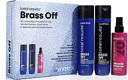 Fragrances, Perfumes, Cosmetics Set - Matrix Total Results Brass Off (shmp/300ml + cond/300ml + h/spr/190ml)