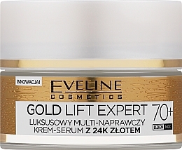 Firming Cream Serum 70+ - Eveline Cosmetics Gold Lift Expert — photo N3