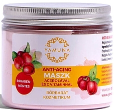 Fragrances, Perfumes, Cosmetics Anti-Aging Acerola & Vitamin C Mask - Yamuna Anti-aging Mask With Acerola And C-vitamin