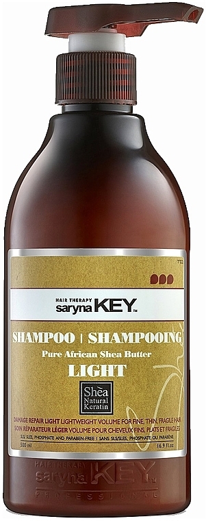 Lightweight Revitalizing Shampoo - Saryna Key Light Pure African Shea Butter Shampoo — photo N1