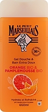 Fragrances, Perfumes, Cosmetics Orange & Grapefruit Shower Gel - Le Petit Marseillais Orange Bio & Pamplemousse