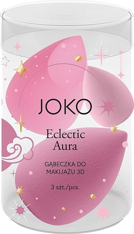 Makeup Sponge Set, 3 pcs. - Joko 3D Eclectic Aura — photo N1