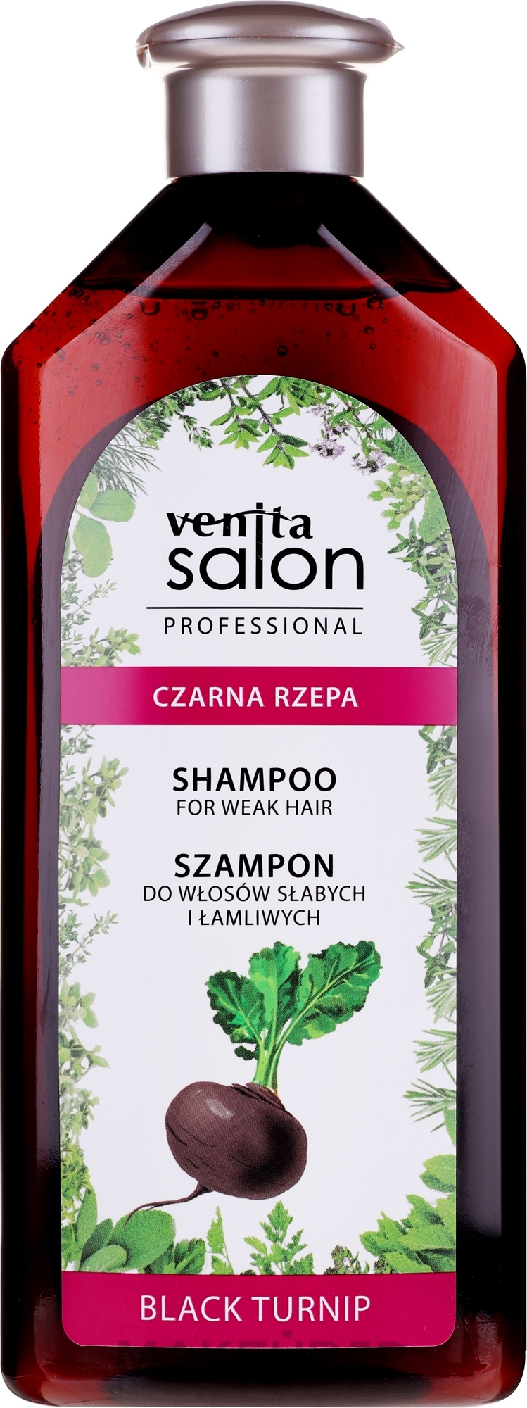 Shampoo - Venita Salon Professional Black Turnip Shampoo — photo 500 ml