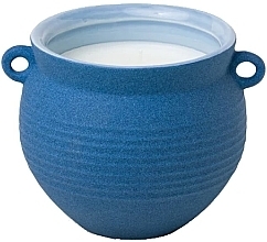 Scented Candle “Salty Blue Agave' - Paddywax Santorini Ceramic Candle Salted Blue Agave — photo N1