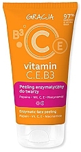 Fragrances, Perfumes, Cosmetics Enzyme Face Scrub - Gracja Vitamin C.E.B3 Peeling