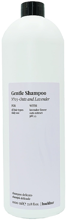 Oat & Lavender Shampoo - Farmavita Back Bar No3 Gentle Shampoo Oats And Lavender — photo N11