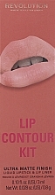 Fragrances, Perfumes, Cosmetics Makeup Revolution Lip Contour Kit Brunch (lip/gloss/3ml + lip/pencil/0.8g) - Lip Makeup Set