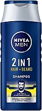 Fragrances, Perfumes, Cosmetics Hair and Beard Shampoo 2 in 1 - NIVEA Men 2 in 1 Protect & Care Shampoo