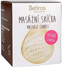 Fragrances, Perfumes, Cosmetics Scented Candle "Cashmere" - Sefiros Massage Candle