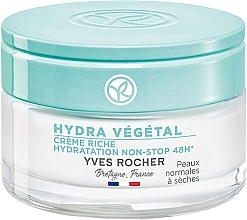 Fragrances, Perfumes, Cosmetics Rech Cream "Insenrive Hydration" - Yves Rocher Hydra Vegetal Hydration Non-Stop 48H