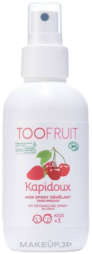 Light Conditioner "Cherry & Strawberry" - TOOFRUIT Kapidoux Sensetive Spray — photo 125 ml