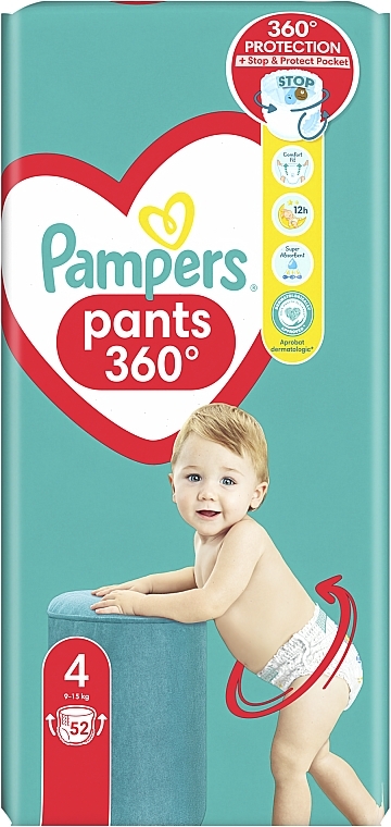 Diaper Pants, size 4 (maxi), 9-15 kg, - Pampers Pants Maxi — photo N9