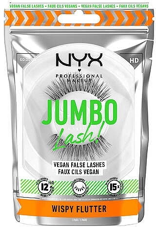 False Lashes - NYX Professional Makeup Jumbo Lash! Vegan False Lashes Wispy Flutter — photo N1