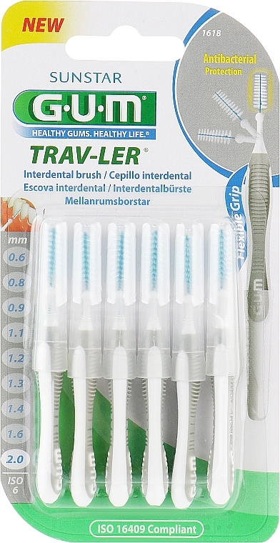 Interdental Brush 2mm - G.U.M Trav-Ler Interdental Brush — photo N1