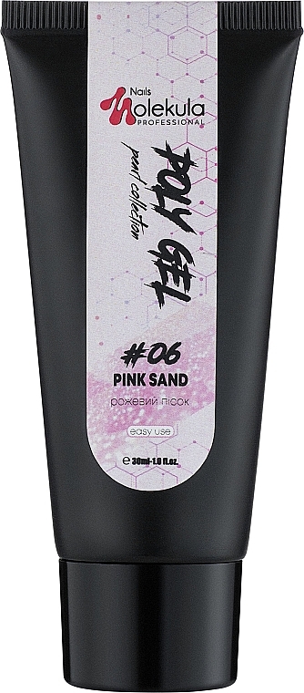 Nail Poly Gel - Nails Molekula Poly Gel 06 Pink Sand — photo N2