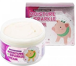 Fragrances, Perfumes, Cosmetics Moisturizing Sparkle Cream - Elizavecca Face Care Milky Piggy Moisture Sparkle Cream