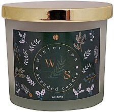 Fragrances, Perfumes, Cosmetics Scented Candle in Glass - Accentra Winter Spa Amder Scented Candle