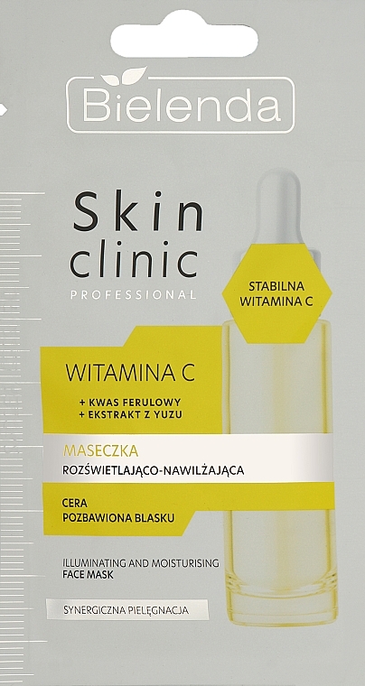 Brightening & Moisturizing Face Mask - Bielenda Skin Clinic Professional Vitamin C Mask — photo N1