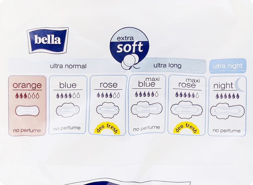 Sanitary Pads Perfecta Ultra Orange, 12 pcs - Bella — photo N3