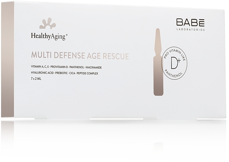 Multi-Protective Vitamin Ampoule Concentrate with Intense Rejuvenating Effect - Babe Laboratorios Healthy Aging Multi Defense Age Rescue — photo N1