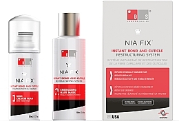 Set - DS Laboratories Nia Fix Instant Bond And Cuticle Restructuring System (hair/foam/50ml + hair/mask/100ml) — photo N1