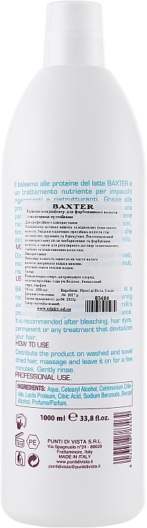 Milk Protein Conditioner for Dry Hair - Baxter Professional Advanced Hair Care Milk Proteins Conditioner — photo N2