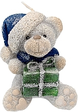 Fragrances, Perfumes, Cosmetics Christmas Teddy Candle, 11cm, grey - Artman Teddy Candle