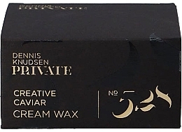 Hair Wax - Dennis Knudsen Private 528 Creative Caviar Cream Wax — photo N3