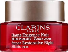 Fragrances, Perfumes, Cosmetics Restoring Night Cream for All Types of Skin - Clarins Super Restorative Night Cream All Skin Types 