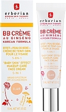Facial BB Cream with Ginseng, light - Erborian Eau Ginseng SPF20 BB Cream Clair — photo N2