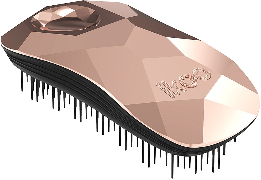 Hair Brush - Ikoo Home Black Gold Digger Light Pink — photo N1