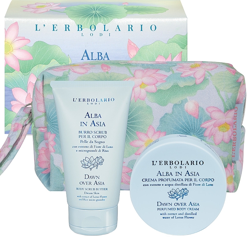 L'Erbolario Alba in Asia - Kit (scr/50 ml + cr/75 ml + bag) — photo N1