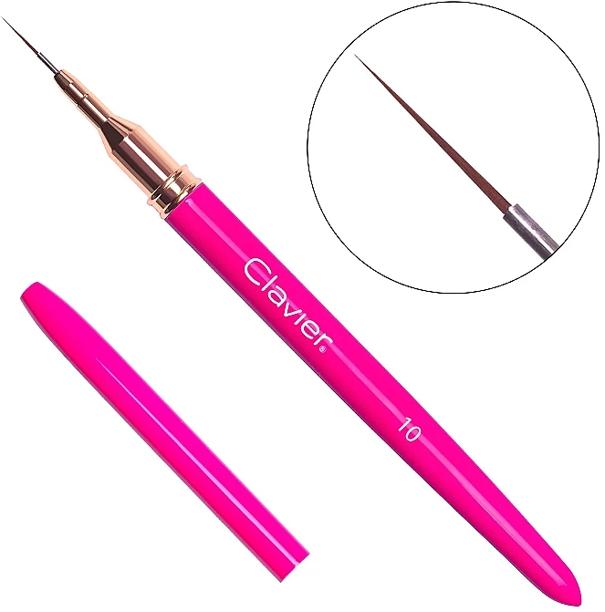 Decor Brush, 10 mm, No. 03 - Clavier Magenta  — photo N1