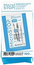 PRO-Transparent Sterilization Bags with IV Class Indicator, 60x100 mm, 100 pcs. - MicroStop — photo N1