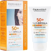 Fragrances, Perfumes, Cosmetics Protection Cream SPF 50+ for Combination and Oily Skin - Dermedic Sunbrella Sun Protection Cream Oily and Combination SPF50