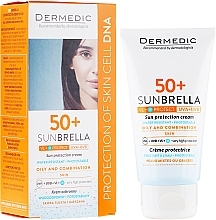 Protection Cream SPF 50+ for Combination and Oily Skin - Dermedic Sunbrella Sun Protection Cream Oily and Combination SPF50 — photo N1