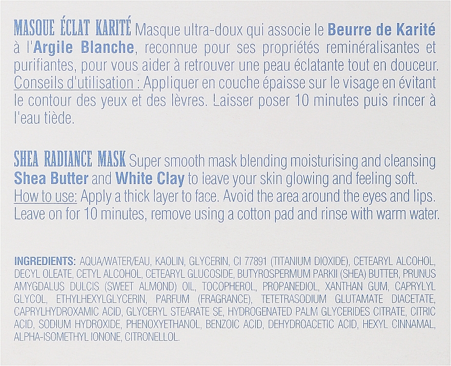 Regenerating Radiance Face Mask - Institut Karite Shea Radiance Cream — photo N3