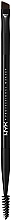 Dual Brow Brush - NYX Professional Makeup Pro Dual Brow Brush — photo N1