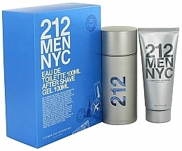 Fragrances, Perfumes, Cosmetics Carolina Herrera 212 Men NYC - Set (edt/100ml + sh/gel100ml)